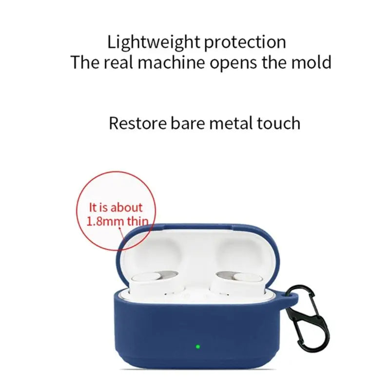 T23C Protective Carrying Case Shockproof For Devialet Gemini II Headphone Dustproof Soft Housing Washable Easy To Use (Navy Blue
