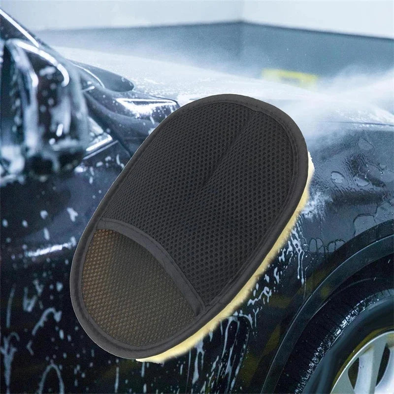 Microfiber Wool Soft Auto Car Washing Glove Cleaning Car Cleaning glove Motorcycle Washer Care Car paint Wash care tools