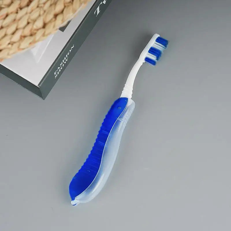 For Trip Daily Use Women Men Travel Folding Toothbrush Portable Toothbrush Built In Cover Multi Color Size Collapsable Brush