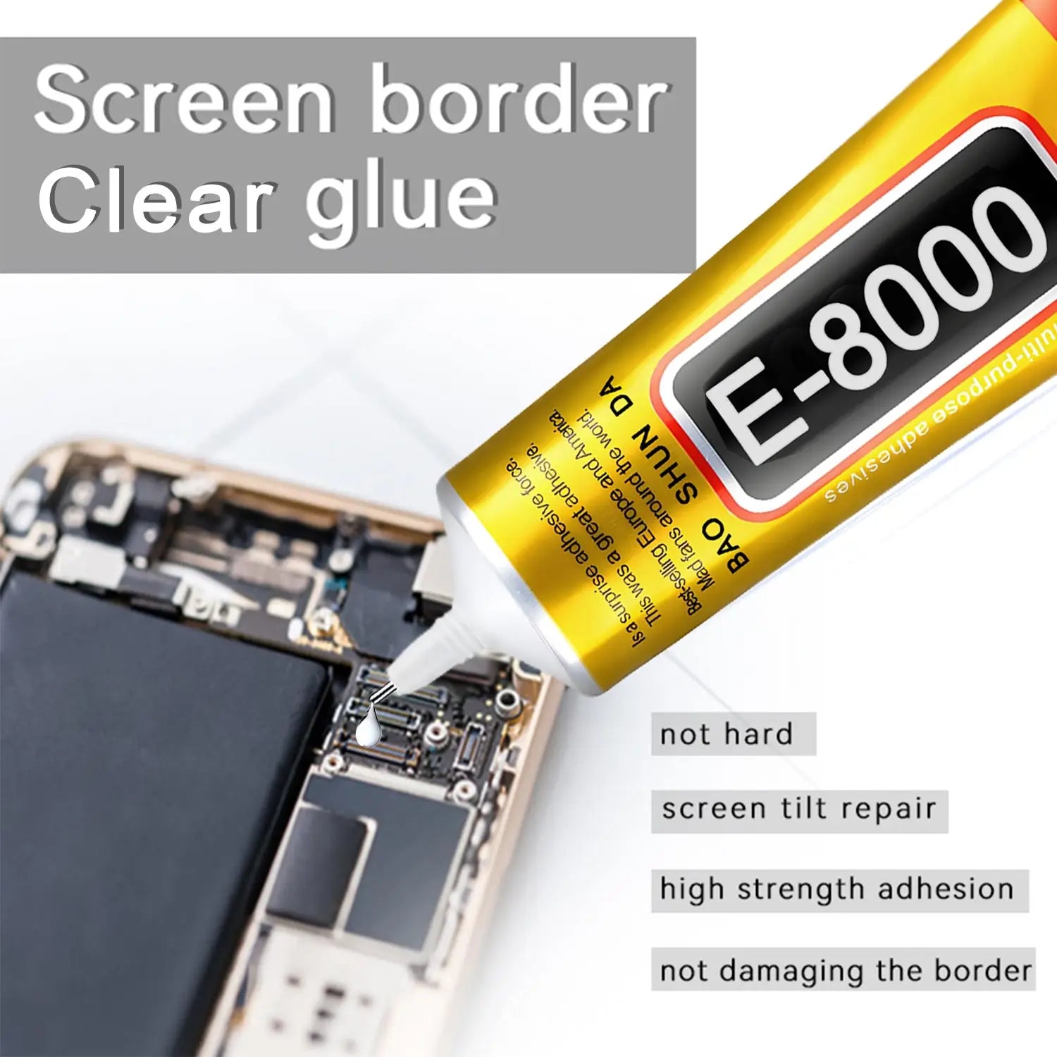 E8000 Glue For Phone Screen Repair Strong Transparent Super Adhesive Glass Jewelry DIY Crafts Touch Screen Tools 15/25/50/110ml