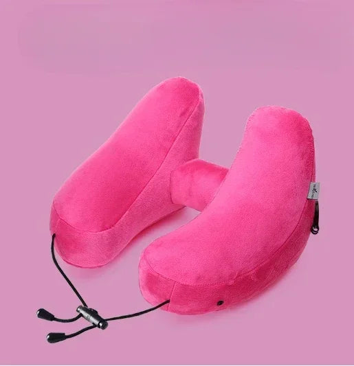 Portable Multi-function Neck Pillow Inflatable H-type Applicable To Outdoor Camping Car Long-distance Travel