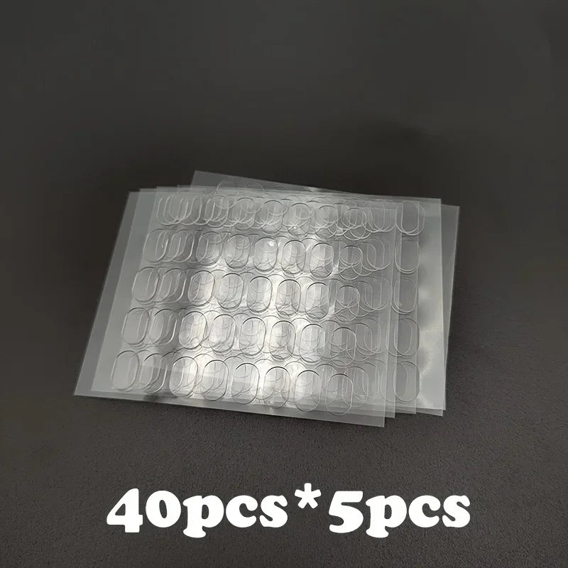 200pcs Transparent Double-Sided Tape Pads - Non-Marking, Anti-Skid Adhesive for DIY Projects & Model Car Decor Double