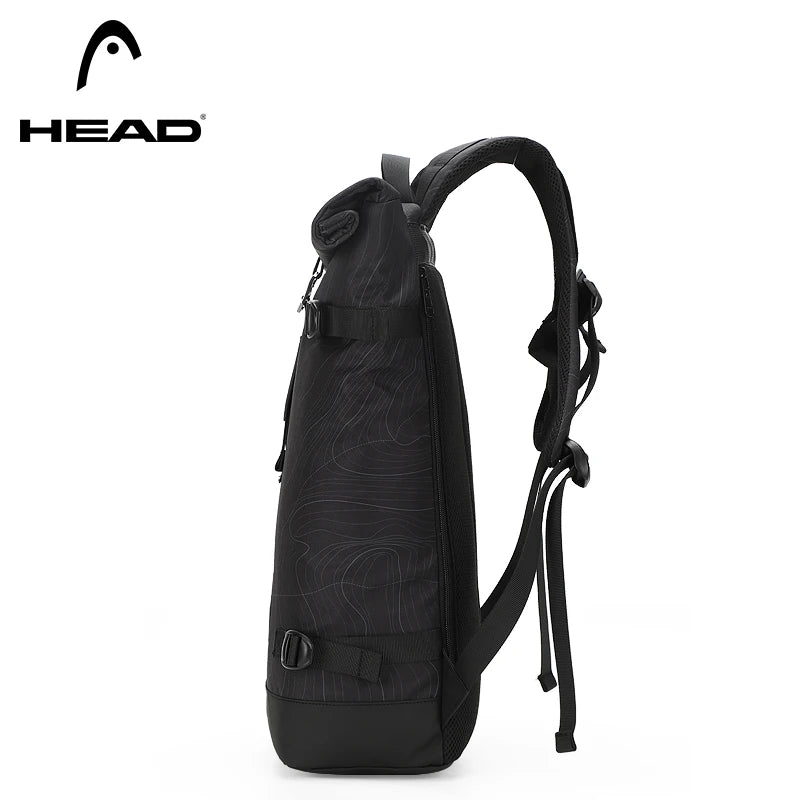 HEAD Waterproof Travel Duffel Backpack，Women/Men Business Laptop Backpacks，Expandable College/School Bag Bookbag for Sport Gym