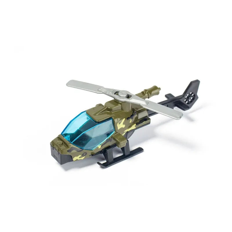 Alloy Helicopter Model Toys MINI Aircraft Military Collection Decorations Simulation Airplane Toys For Kids Boys Birthday Gift