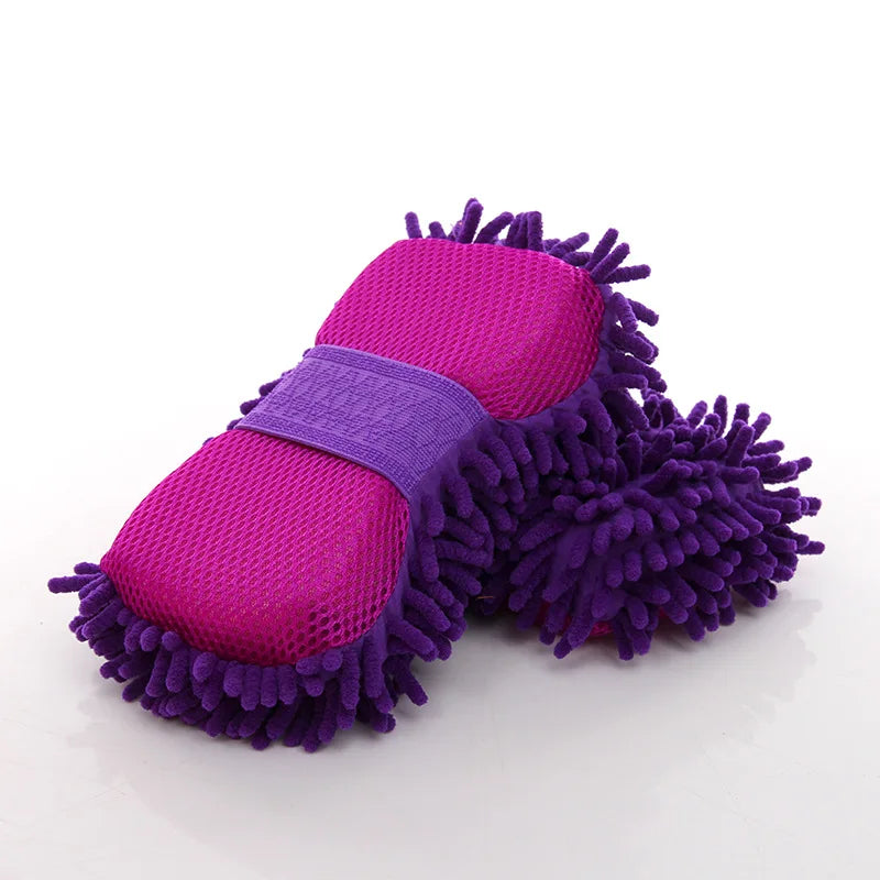 Car Wash Microfiber Chenille Car Wash Sponge Care Washing Brush Pad Washing Towel Auto Gloves Styling Accessories Gadget
