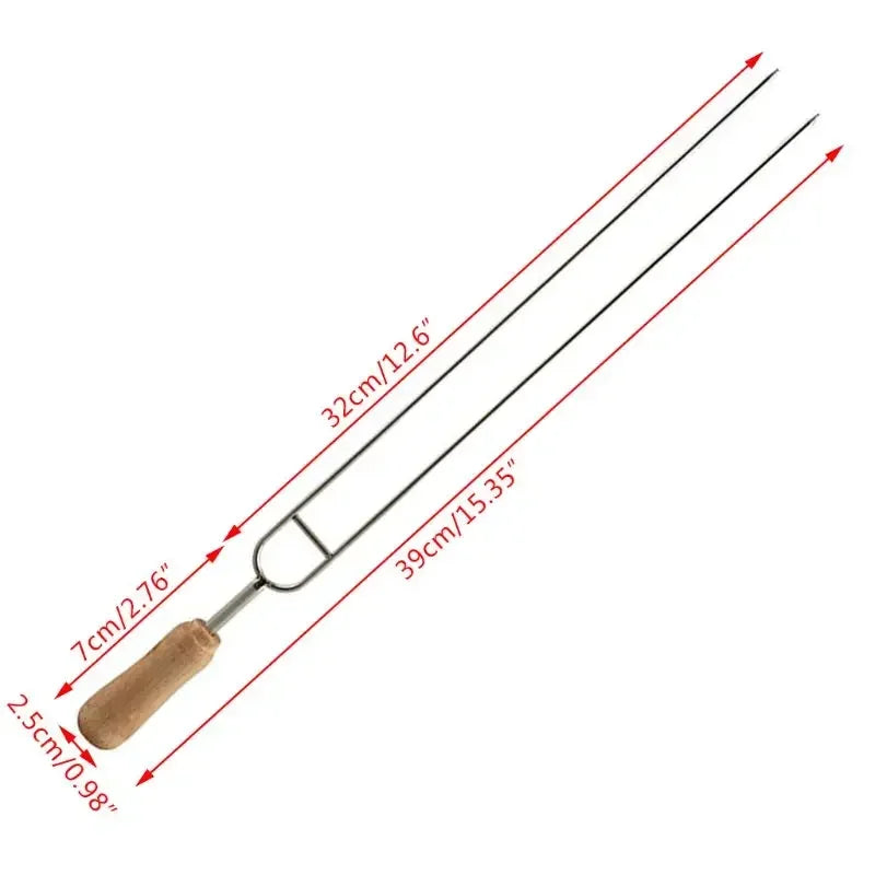 BBQ Metal Skewers for Grilling 6pcs ,Stainless Steel U-Shaped Barbecue Brazing Fork Needle Grilling Skewers Bbq Grill Outdoor
