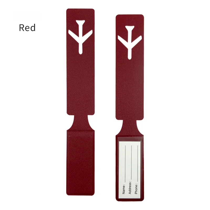 Fashion Cute PU Luggage Tags for Women & Men – Suitcase/Bag Tags with Name/ID/Address Label | Travel Accessories