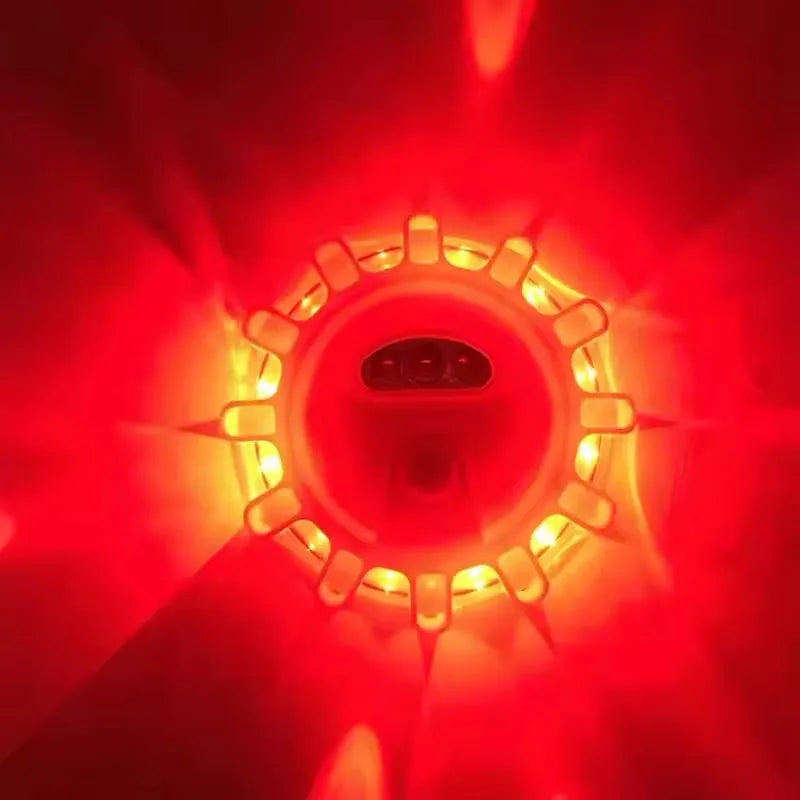 Led Car Strobe Warning Light Flashing Light Portable Emergency Light Magnetic Induction Road Accident Light  Safety Accessory