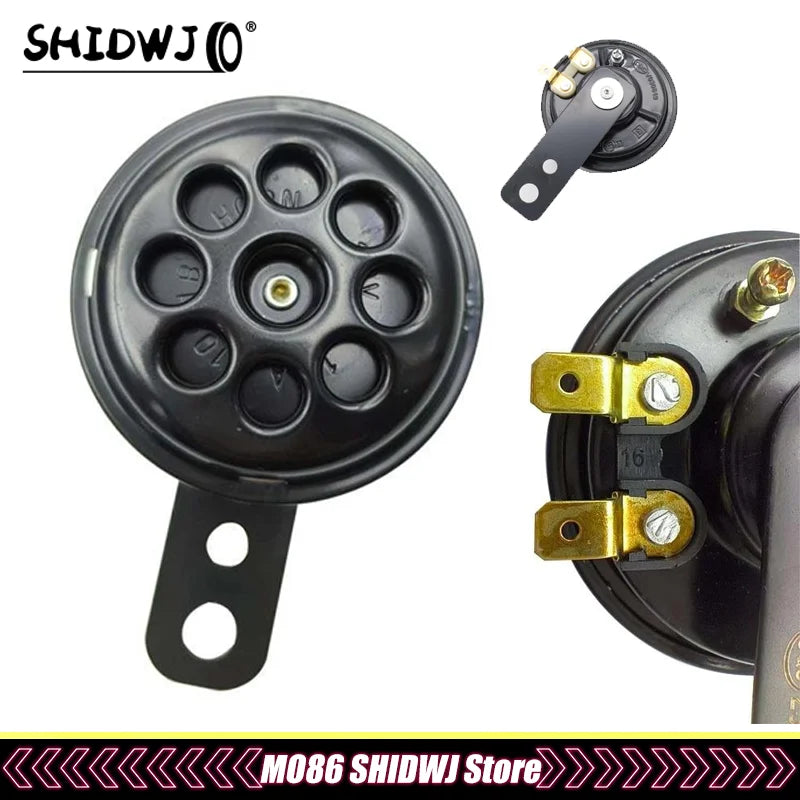 1Pcs 100db Motorcycle Motor Scooter Loud Sound 12v 24v Motorcycle Horn Universal Waterproof Electric Horn