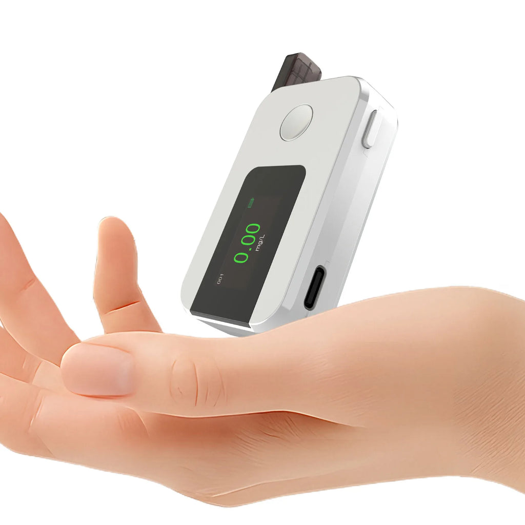 Portable Digital Alcohol Breath Tester Fuel Cell Sensor Alcohol Detector Meter Electrochemical Alcoholmeter For Drunk Driving