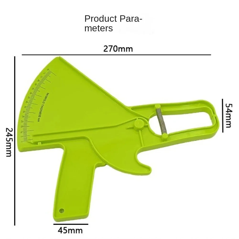 0-80mm Body Fat Measure Tester Analyzer Professional High Precision Sebum Caliper Clamp Skinfold Test Instrument
