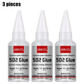 Super strong 502 ethyl cyanoacrylate quick-drying instant super glue metal wood glue leather glue liquid strong bonding tool