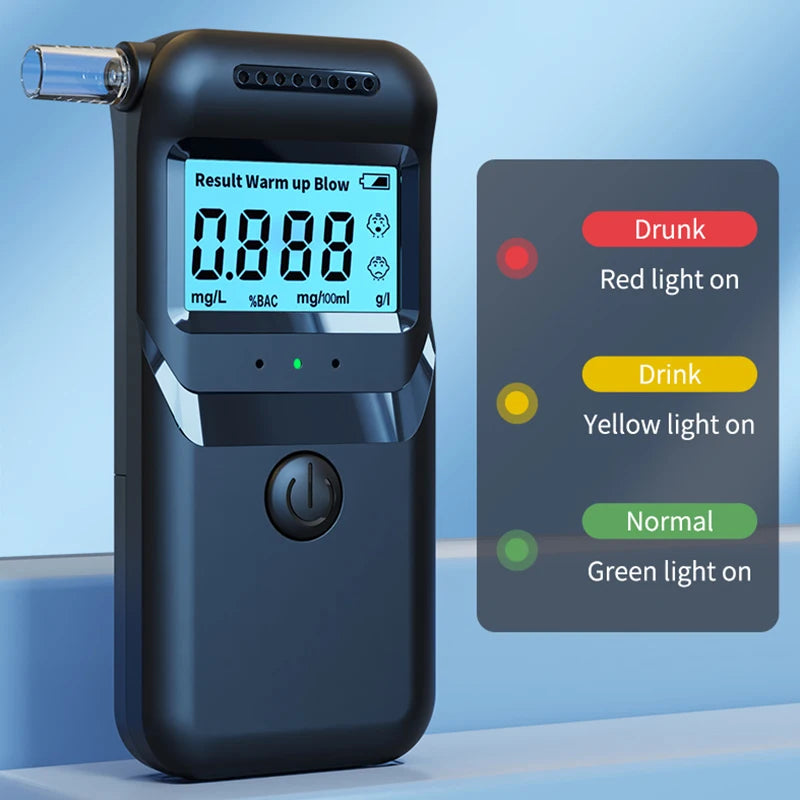 For Personal Use Portable Non-Contact Alcohol Tester with LED Digital Display Alcoholmeter Accuracy Breathalyzer Diagnostic Tool