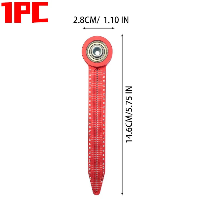 Adjustable Rotary Ruler Woodworking Drawing Circular Drawing Tool Hole Ruler for Carpenter Drafting DIY Marking Compass Tools