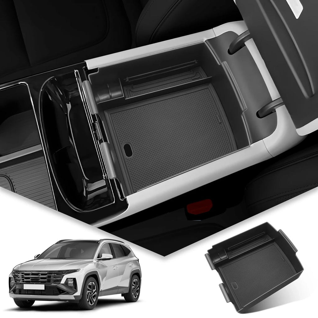 For Hyundai For Tucson NX 2025 2026 Car Central Armrest Storage Box Central Control Container Auto For Tucson 2025 Accessories