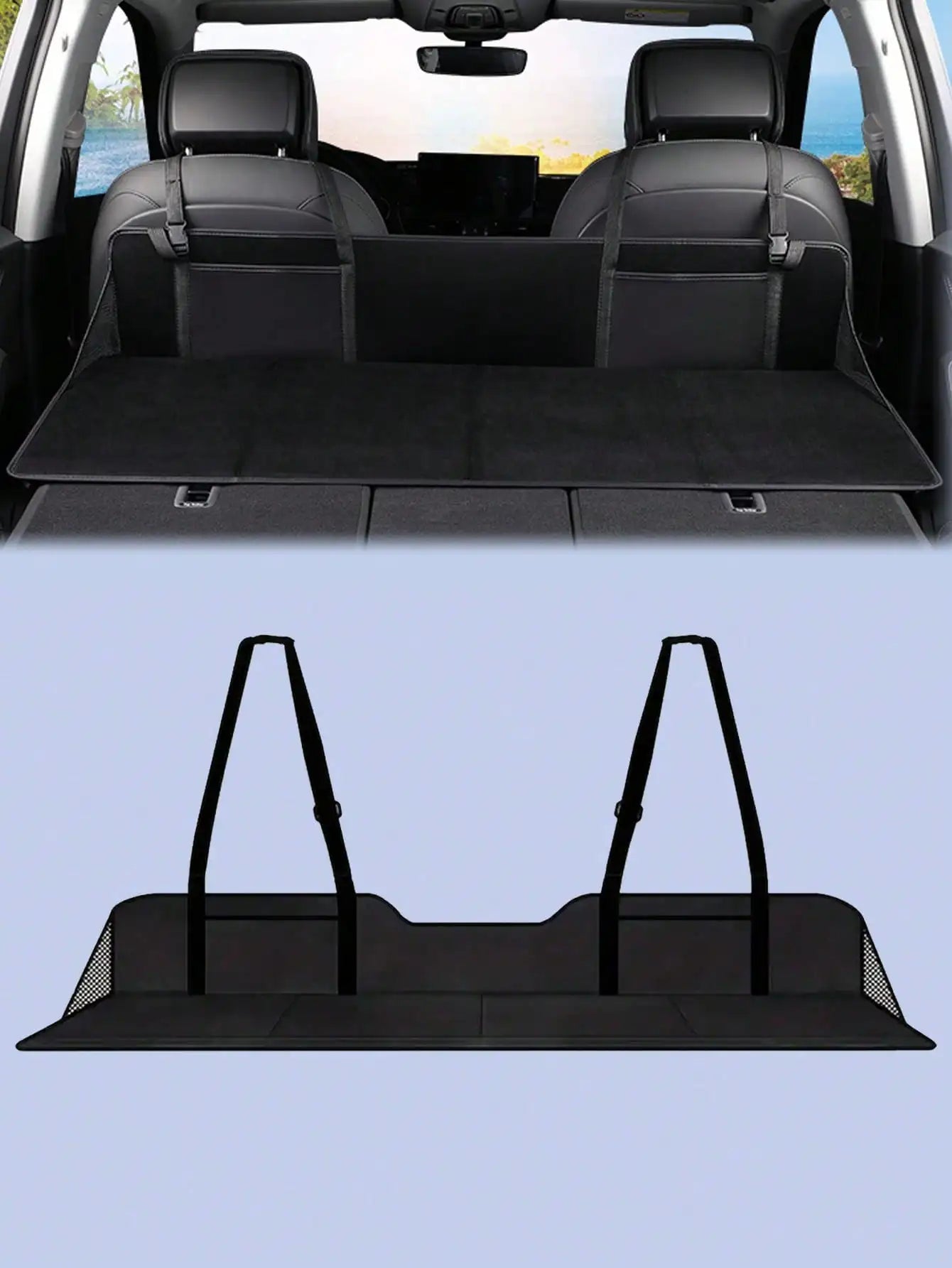 1Pc Car Bed Extender – Ideal for Camping, Road Trips & Overnight Travel, Folding Extension Mattress.