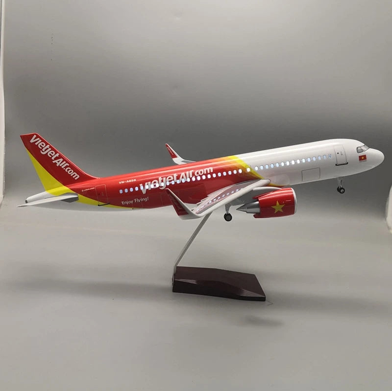 47cm Model Airplanes A320NEO Series 1/80 Scale Aircraft Resin Toy Planes Aviation Miniature Souvenir Plane Toy Christmas Gifts