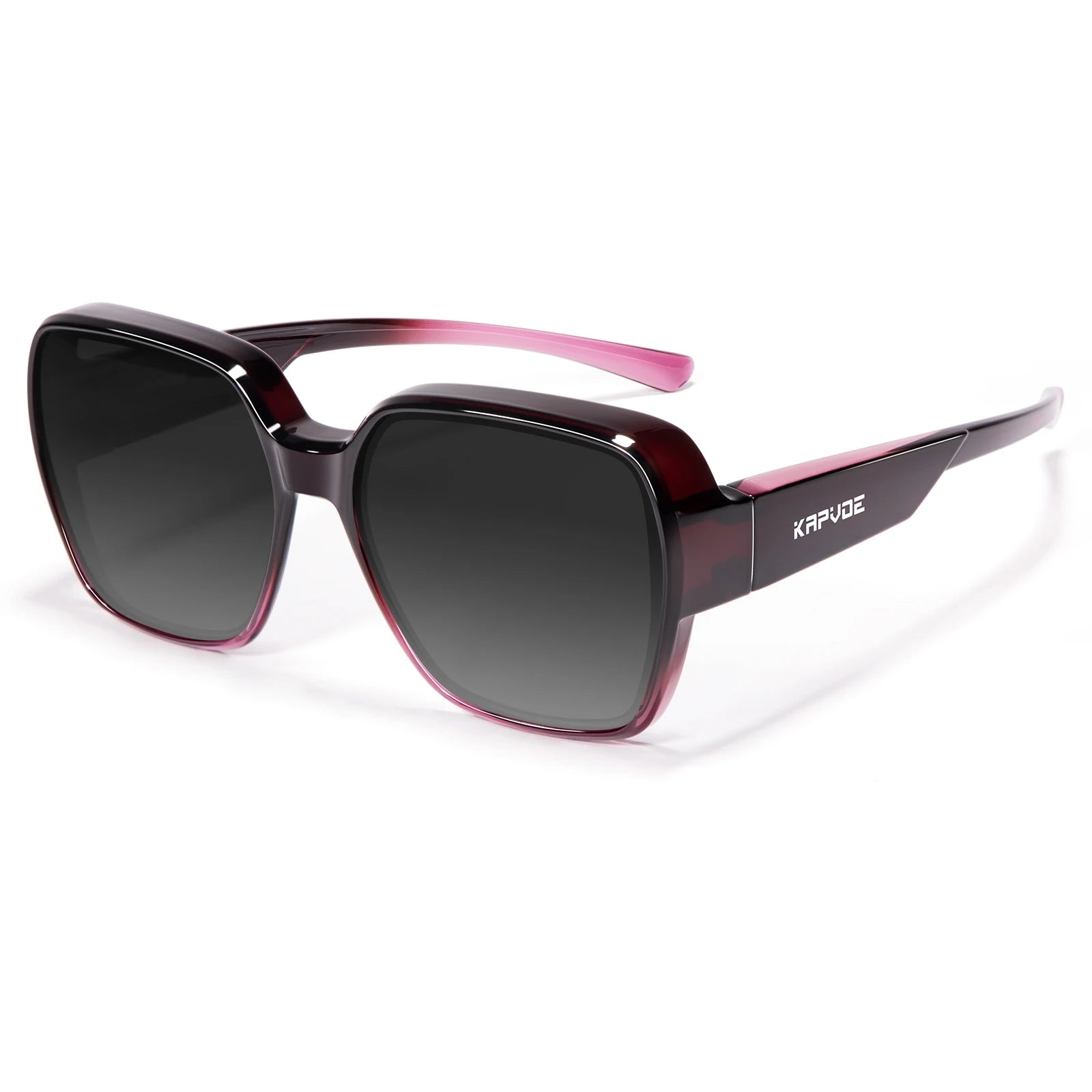 Kapvoe Fitover Sunglasses Polarized Oversized Driving Shades Square Over Sunglasses Men Cycling Glasses Fishing Bicycle Goggles