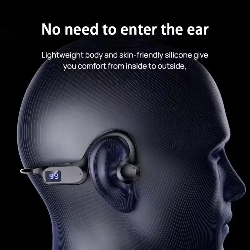 VIVO New X7 Real Bone Conduction  Bluetooth 5.4 Headphone Wireless Earphone Headset Hands-free with Mic for Running Sport