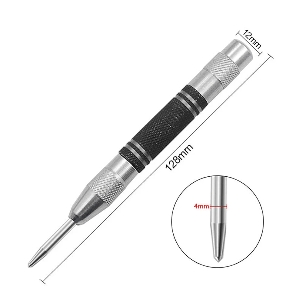 Super Strong Automatic Center Punch Positioning Spring Loaded Adjustable Marker Wood Glass Press Dent Metal Drill
