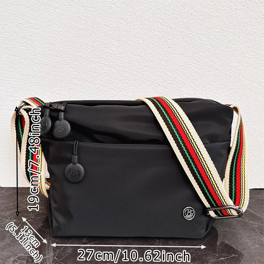 Chic Ultra-light Nylon Crossbody Bags for Women, Designer Bag-Lightweight, Zipper Closure, Adjustable Wide Strap, Cotton Lining