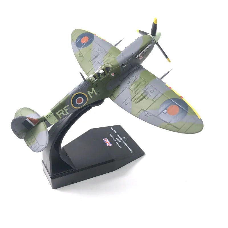 1:72 Scale NSModel World War II Spitfire Fighter Simulation Alloy Fighter Aircraft Model Finished Product Collectible Toy