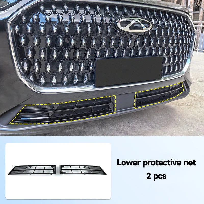 For Chery Tiggo 9 8L 2024-2026 Car Grille Insect Screen Snap-on Installation Detachable Design Easy Remove and Clean Auto Part