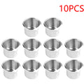 3-20pcs 68MM Stainless Steel Cup Holder Durable Cup Drink Holder for Truck Marine Boat Yacht Rv Camper Table Drink Rack Support