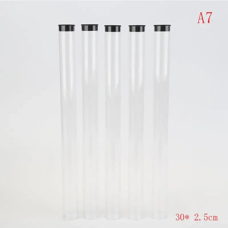 Hot Sale For Travel/Camping/School/Home Clear Travel Toothbrush Case Storage Tubes With Lids Portable Toothbrush Holder 5pcs