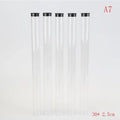 Hot Sale For Travel/Camping/School/Home Clear Travel Toothbrush Case Storage Tubes With Lids Portable Toothbrush Holder 5pcs