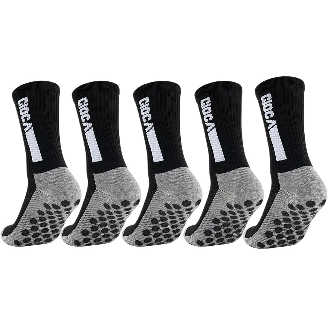 1/5/8/10 Pairs Men Women Unisex Non Slip Grip Soccer Rugby Socks Towel Bottom Breathable Shockproof Athletic Exercise
