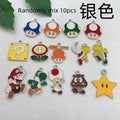 10 pieces/batch of cute cartoon enamel pendants, used for DIY earring jewelry making bracelets earrings handmade accessories