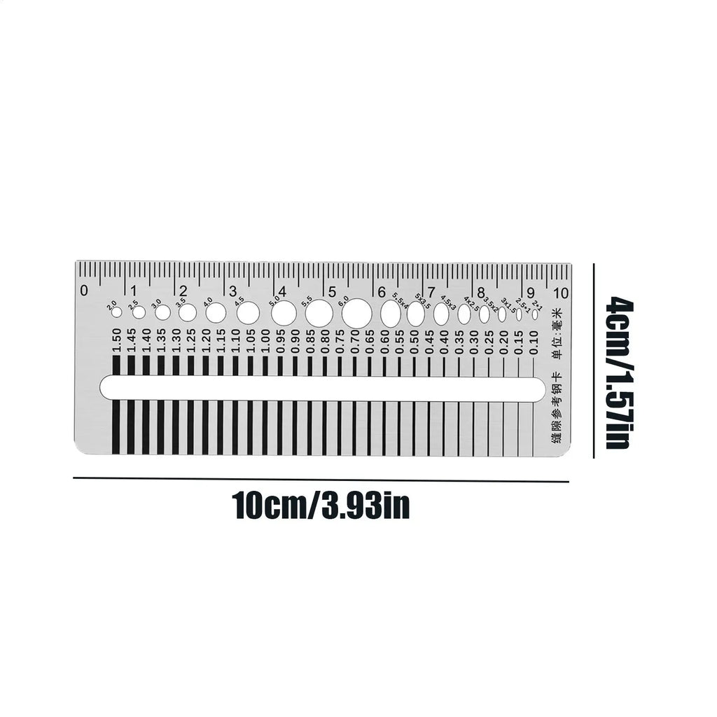 Crack Width Gauge Stainless Steel High Precision Crack Gauge Gap Measurement for Hardware Installation Concrete Wall Inspection