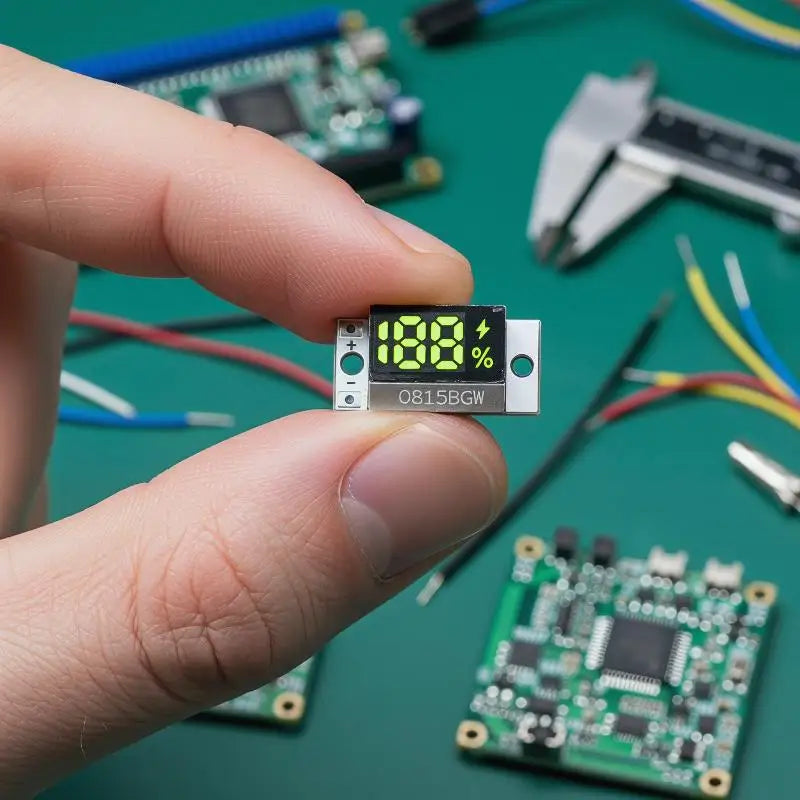 Innovative Mini Battery Level Indicator for 1-4S Lithium Batteries with User-Friendly Smart Button Feature