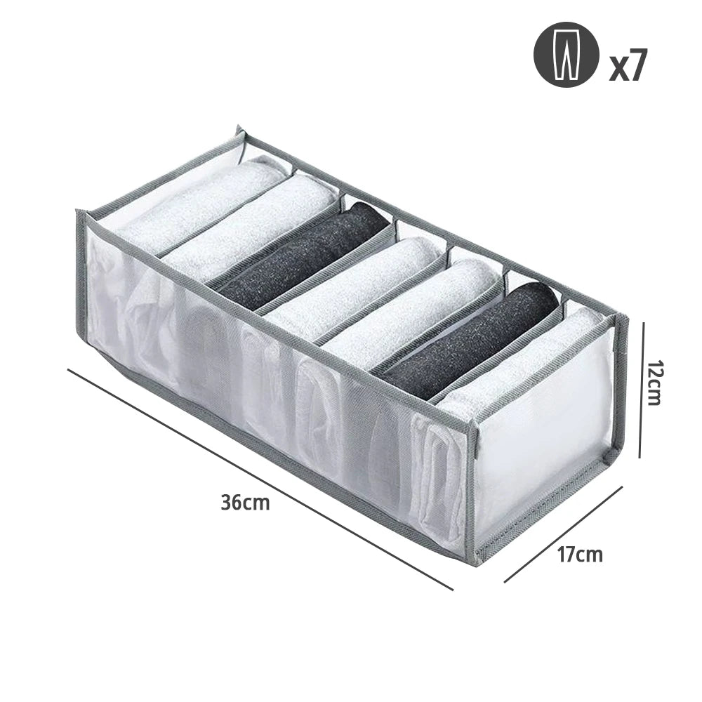 Pants T-Shirt Storage Box With Handle Closet Organizers and Storage for Clothing Jeans Closet Separator Box Home Storage Supplie
