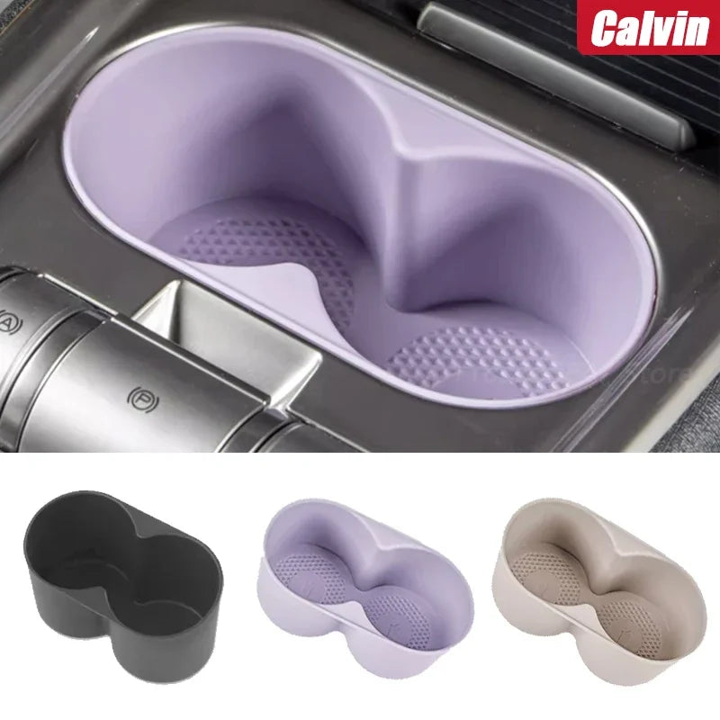 For BYD Dolphins 2022 2023 2024 Central Control Water Cup Holder Silicone Case Anti Slip and Waterproof Car Accessories