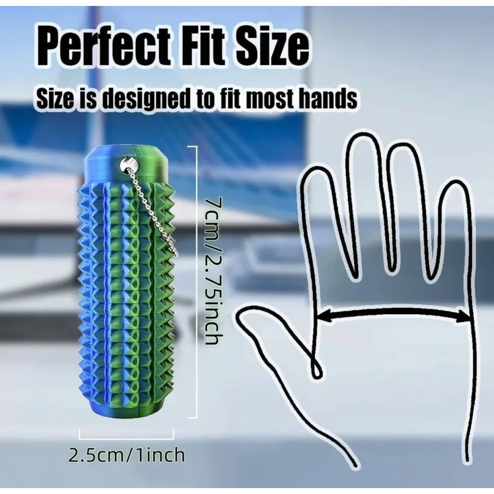 Bestseller Spiky Mini Hand Grip Stress Relief Toy Portable Squeeze Fidget Keychain Helper For Releasing Daily Pressure
