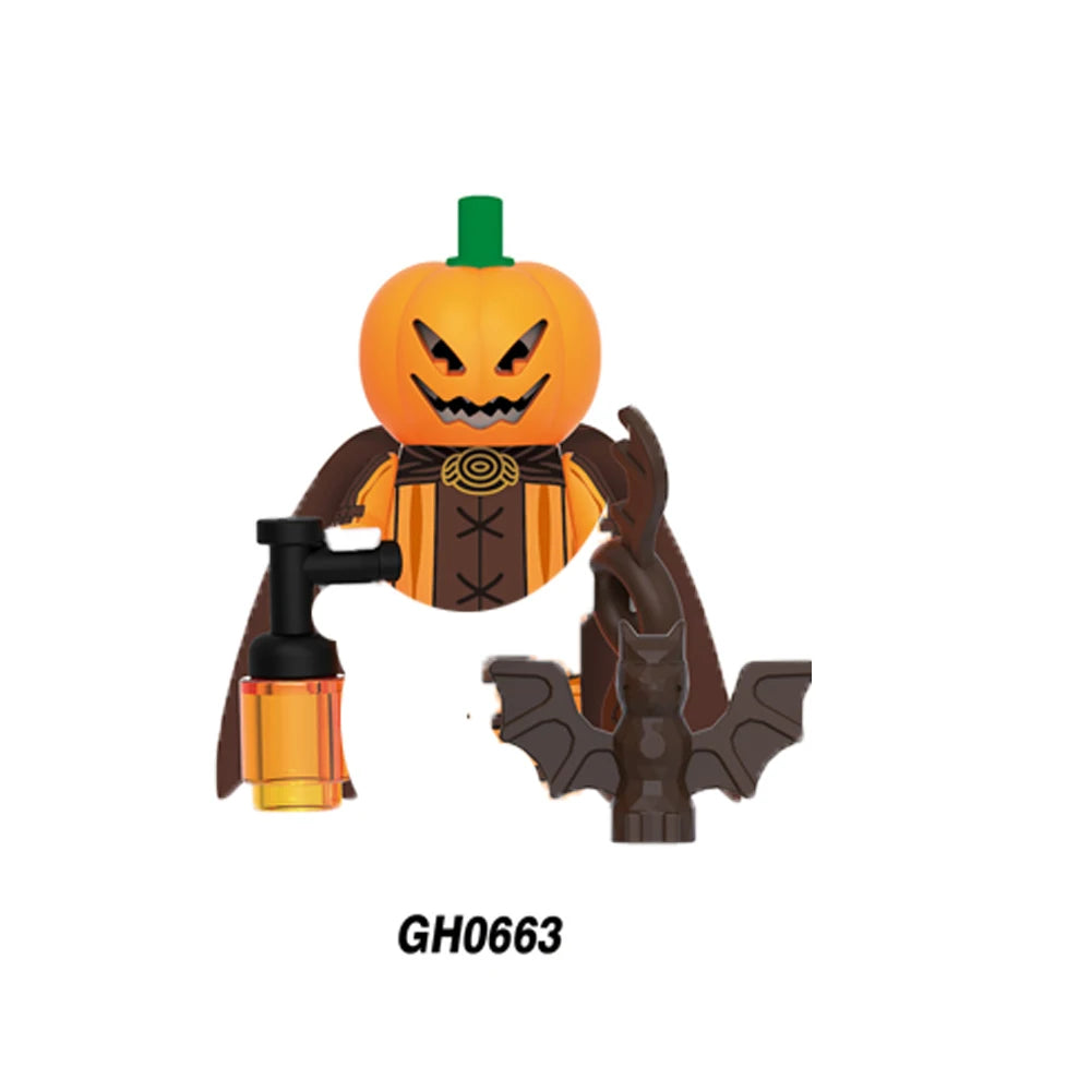 WM839 Horror Movie Zombie Building Blocks Bricks Dolls Mini Action Toy Figures Assemble Blocks Kids Gifts