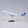 1:150 Scale Planes Model 47cm New Zealand Airways B747 Resin Diecast Airplane Toy With Light And Wheels For Kids Collection Gift