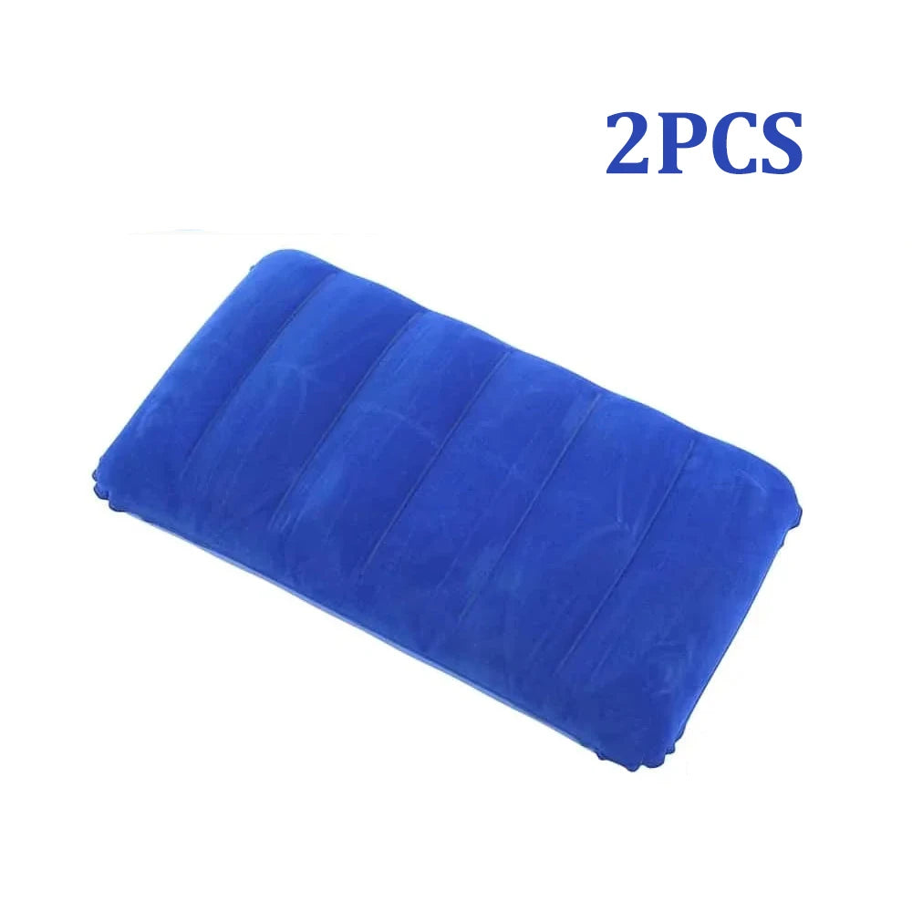 47x30cm Air Cushion Pillows Outdoor Camping Sleep Cushion Folding Square lnflatable Pillows Travel Backrest Plane Head Rest Big