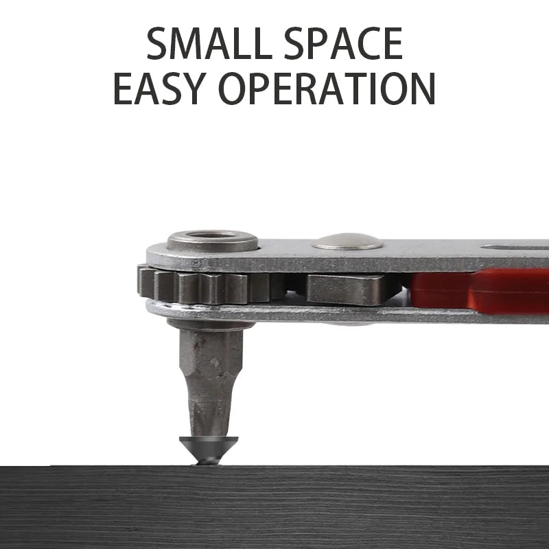 Mini Ratchet Wrench Hexagon Torx Bidirectional Control Screwdriver Drill Bit 1/4 Square Drive Sockets Screwdriver Drill Bits