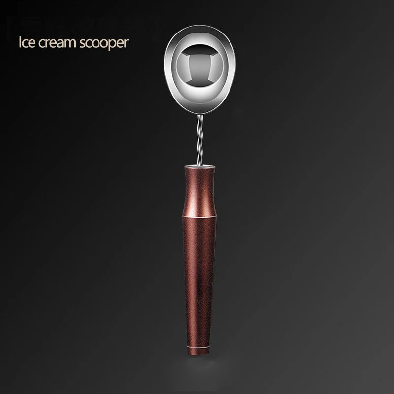 Stainless Steel Fruit Platter Ball Digger Corrugated Carving Knife Watermelon Ball Digger Spoon Fruit Carving ice cream scoop