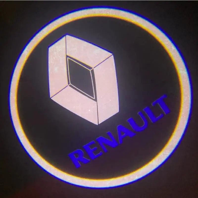 2PCS Renault Universal LED Welcome Door Lights Laser Projector - 99% Cars Fit HD Ghost Shadow 5s Install Puddle lights