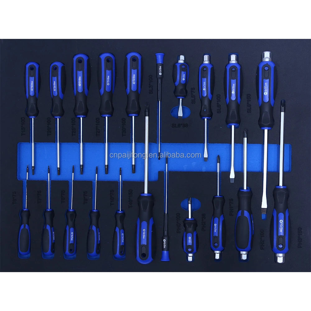 5-Drawer Auto Repair Box Cart Chest Workbench Workshop Tool Trolley Rolling Tool Cabinet With Tools