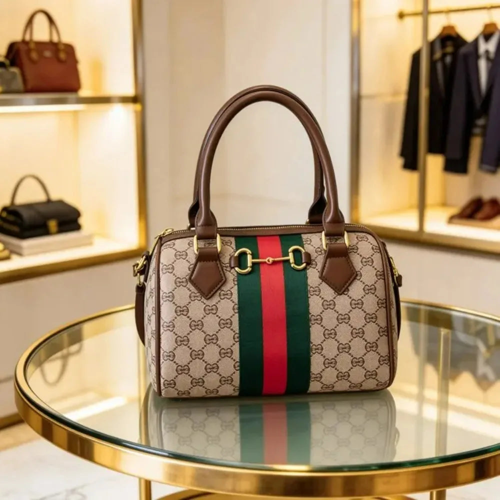 2026 Luxury Mommy Diaper Bag Vintage Leather Tote Crossbody Bag Minimalist Large Capacity Designer Women Handbag