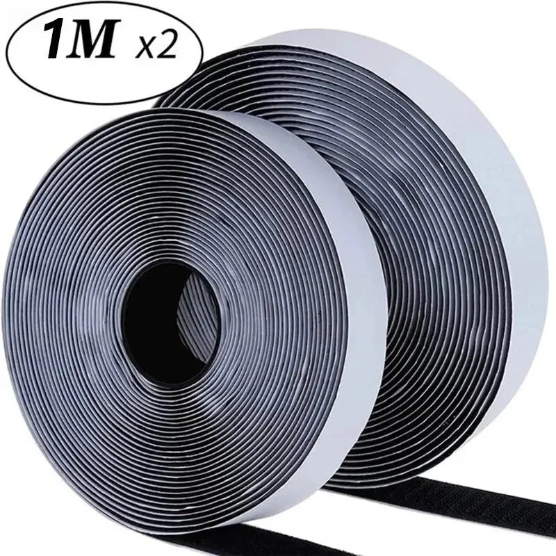 1/3/5M Strong Self-adhesive Fastener Tape Hook and Loop Magic Nylon Sticker Tape Adhesive with Glue Strap for DIY 20MM