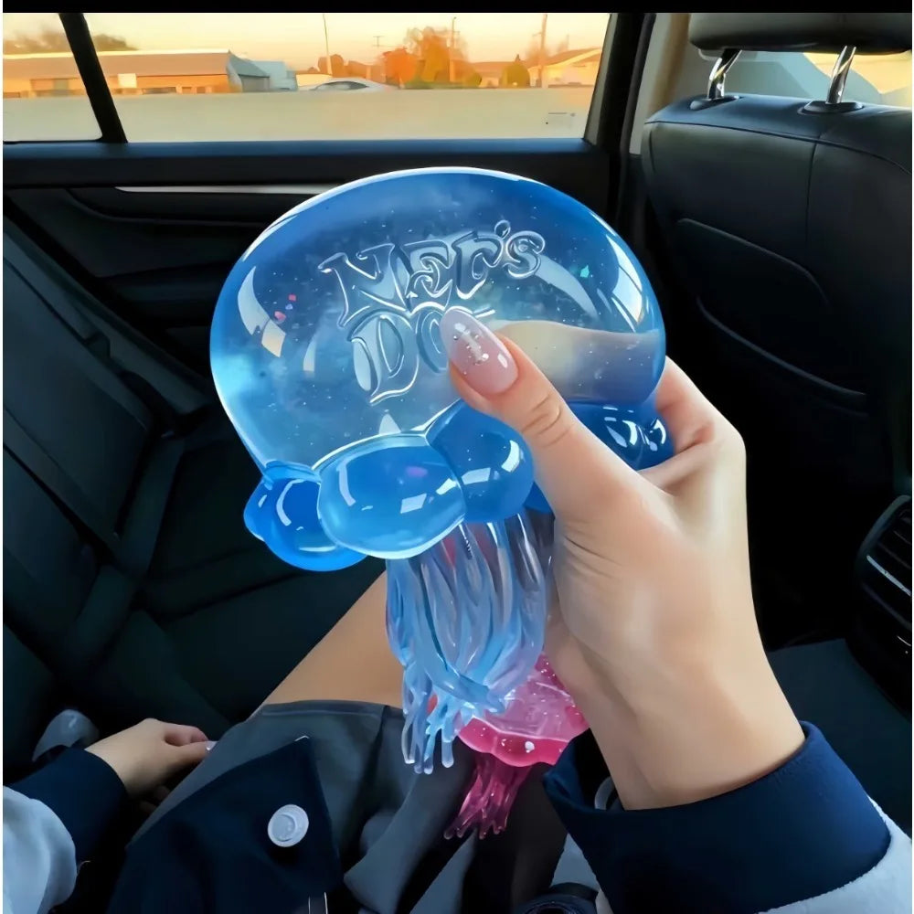 Squishies Nee Doh Jellyfish  Squish Toy Fidget Toy, Water Sensory Soft Jelly Squeeze Stress Relief Fidget Toy Squeeze Blind Box