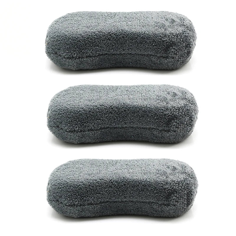 Ultra Fine Microfiber Car Wash Sponge Block Soft Large Motorcycle Car Care Details Brush Pad Cleaning Towel Auto Washing Stuff