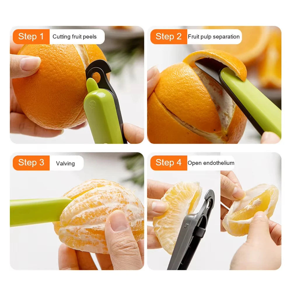 Orange Peeler Stripper Orange Device Peeling Knife Multifunctional Grapefruit Lemon Orange Cutter Kitchen Fruit Vegetable Tools