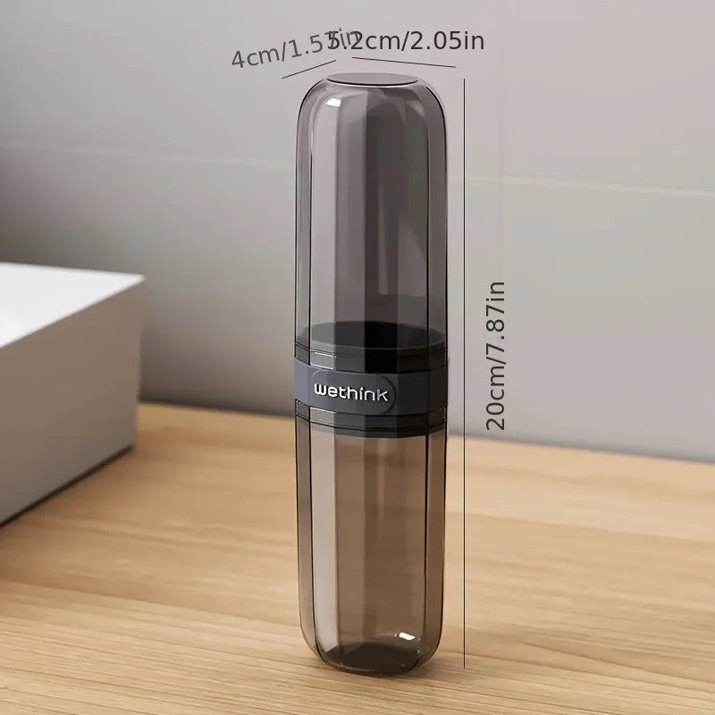 1PC Travel Toothbrush Cup Vertical Bathtub Mouthwash Cup, Perfect for Business Travel and Outdoor Activity Travel
